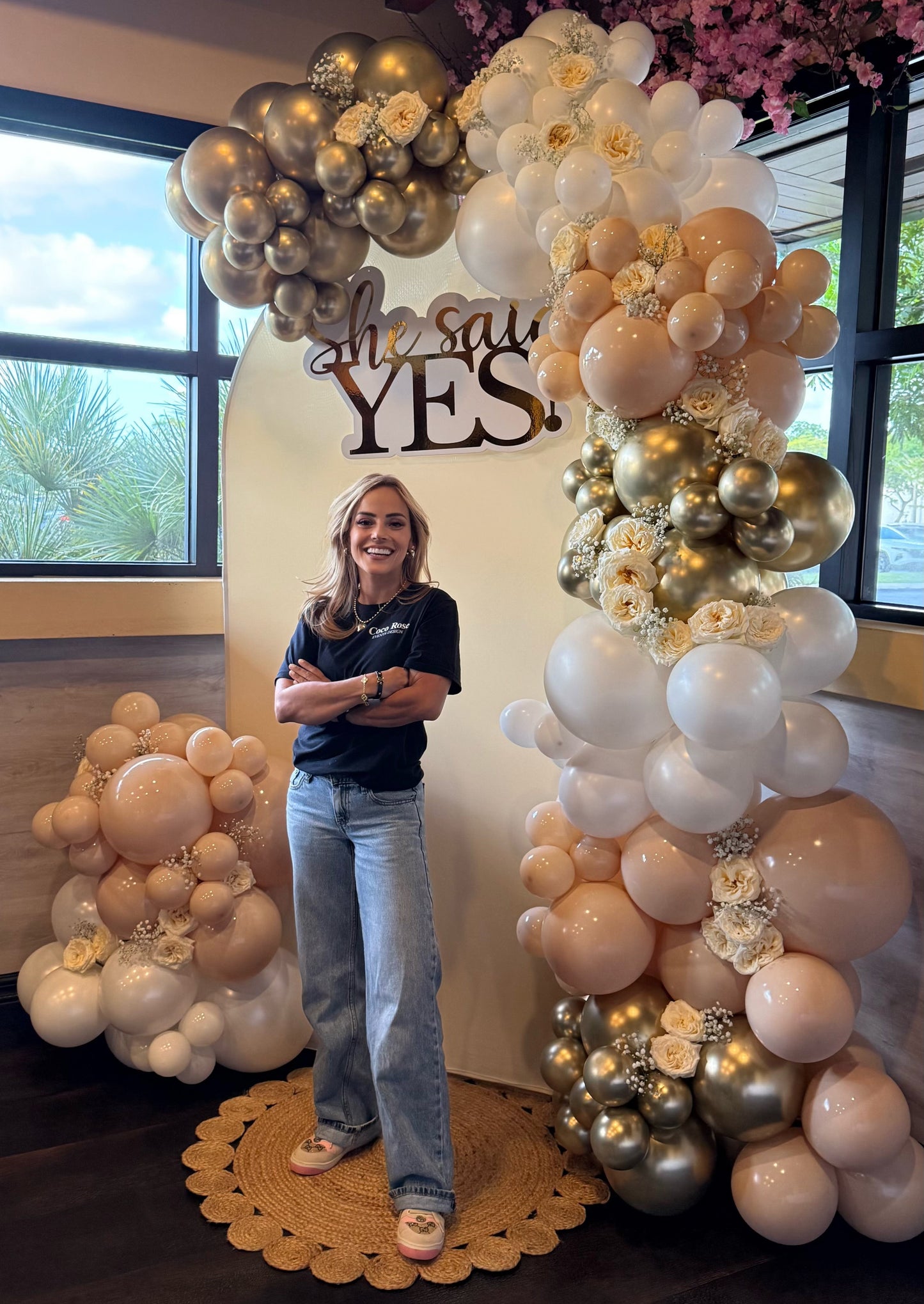 Elegant Balloon Arch Setup Sophisticated Event Design