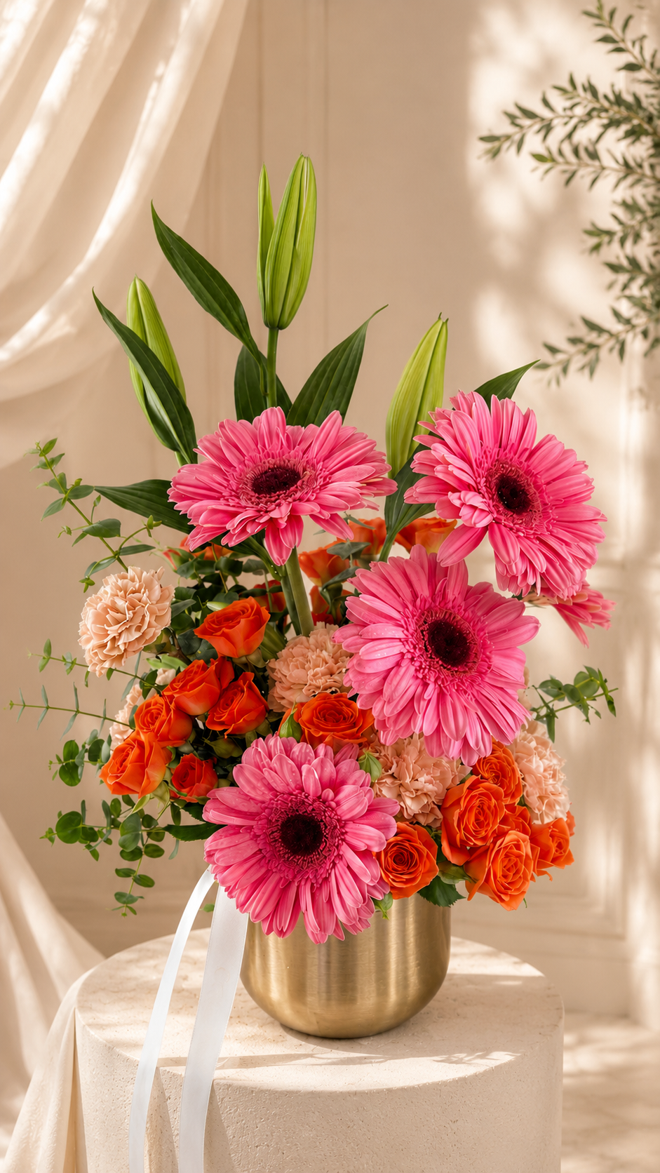 Blush & Tangerine Bloom