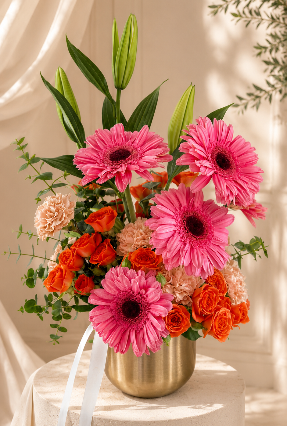 Blush & Tangerine Bloom