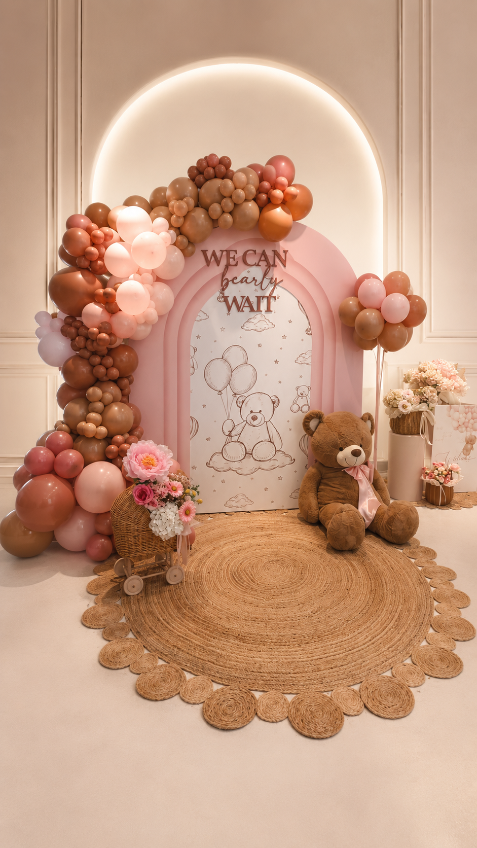 We Can Bearly Wait Baby Shower Setup