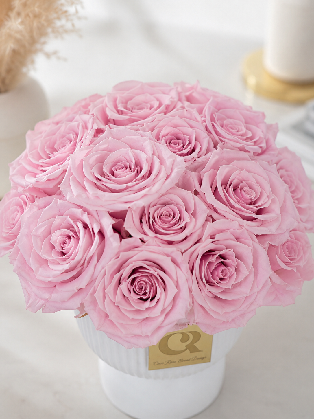 Pink Preserved Rose Arrangement