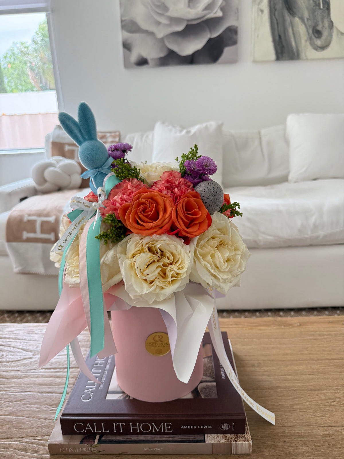 Easter Bunny Floral Box
