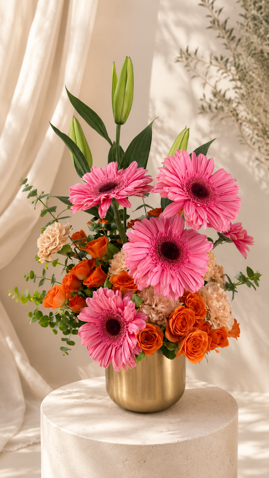 Blush & Tangerine Bloom