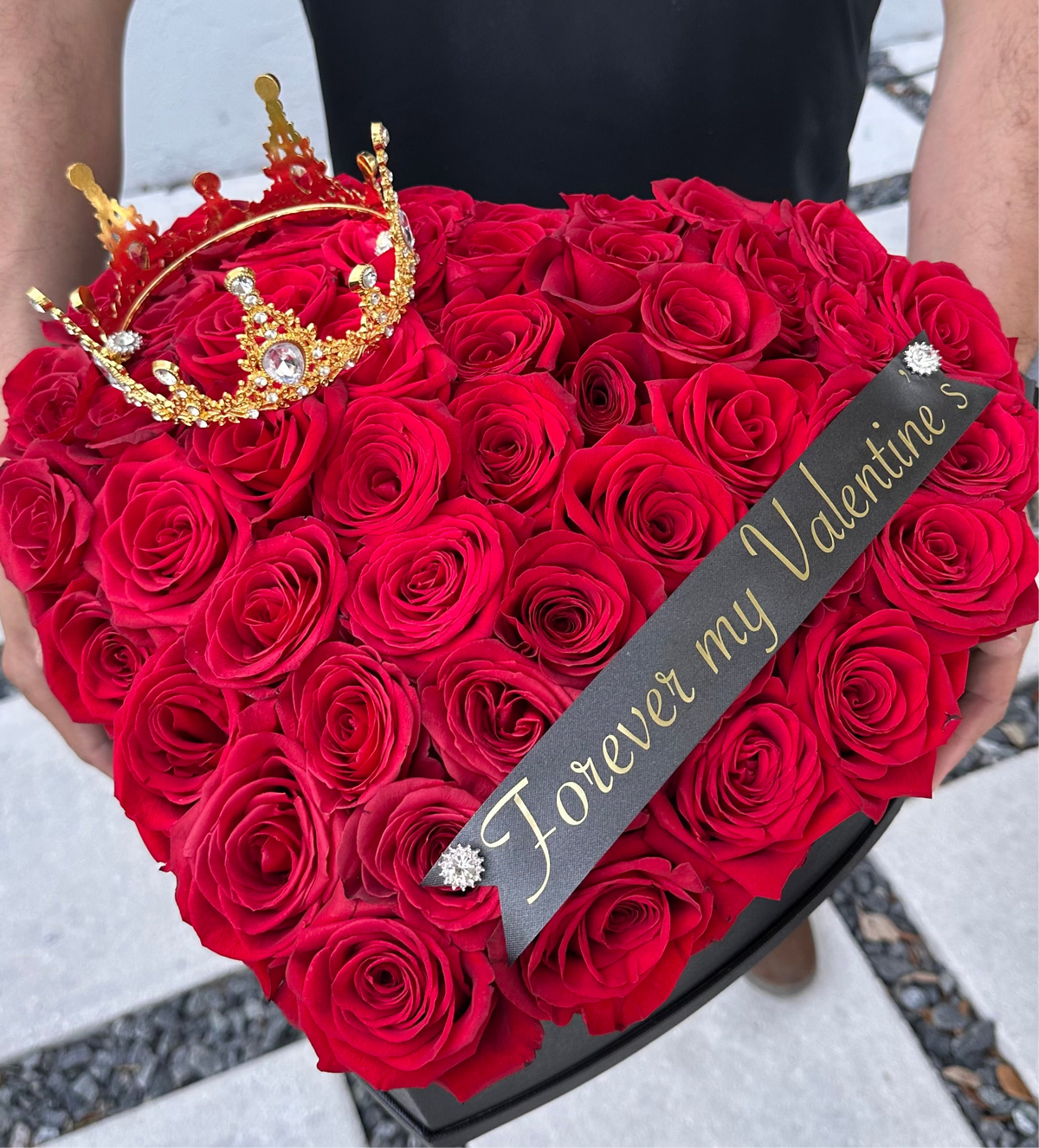 Luxury Heart Box 50 Freedom Roses for an Unforgettable Love
