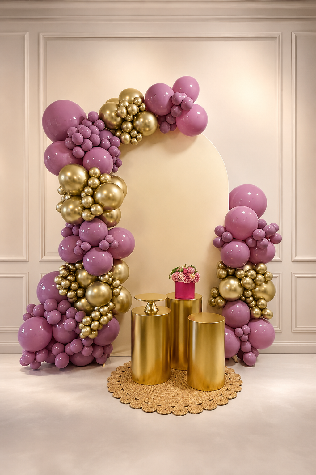 Blush & Gold Birthday Backdrop