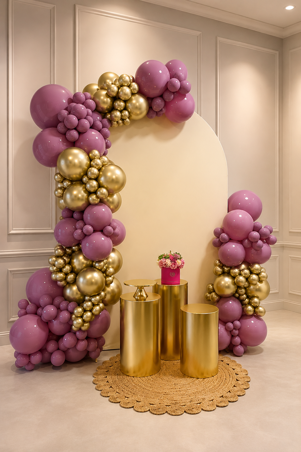 Blush & Gold Birthday Backdrop