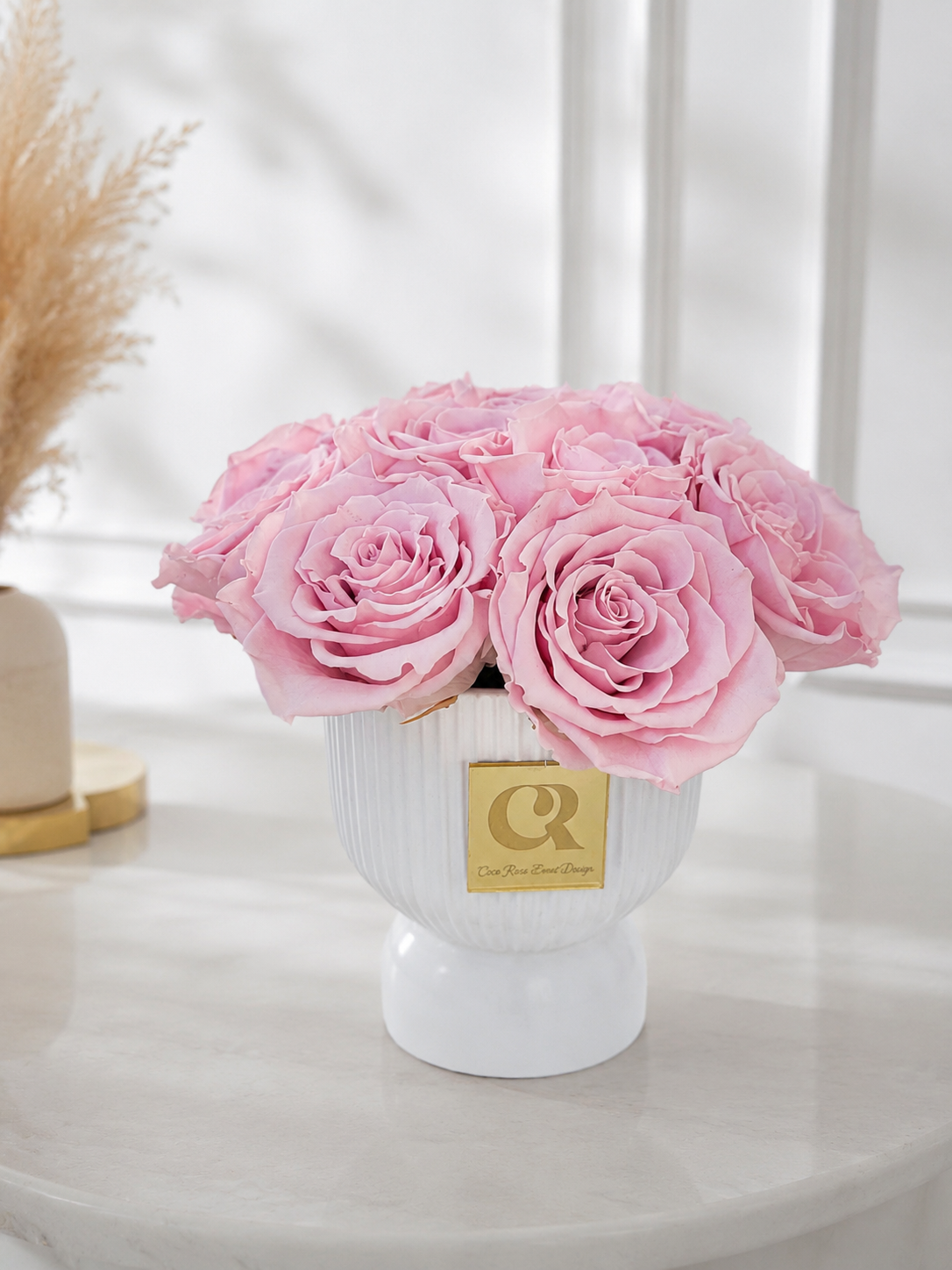 Pink Preserved Rose Arrangement